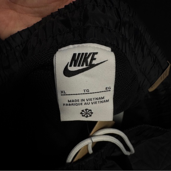 Nike Black Track Pants with White Swoosh Logo - Picture 6 of 6